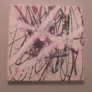 "Caged Iris" Acrylic Painting By Artist Thomas Finch